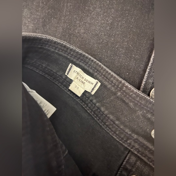 Madewell Stretch Denim A-line Mini Skirt with Patch Pockets Size 00 - Picture 3 of 9